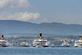Les bateaux Belle-Epoque de la CGN paraderont au large de Morges (archives).